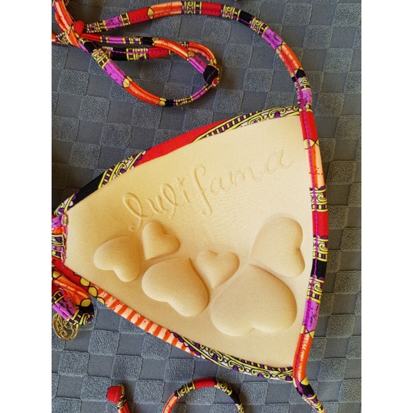 Luli Fama Luxury String Bikini Top Molded Cups - Picture 8 of 11